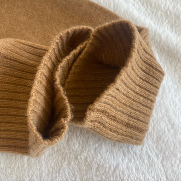 Unsubscribed Cashmere Carmel Button-Up Oversized Cardigan | M - Picture 5 of 11